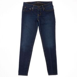 Big Star Emma Low Rise Legging Jegging Size 27 Womens Dark Blue Stretch 28x27.5